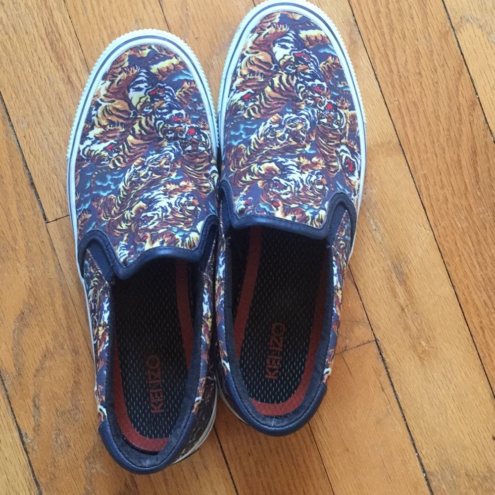 Kenzo Limited Edition Tiger Print Slipons
